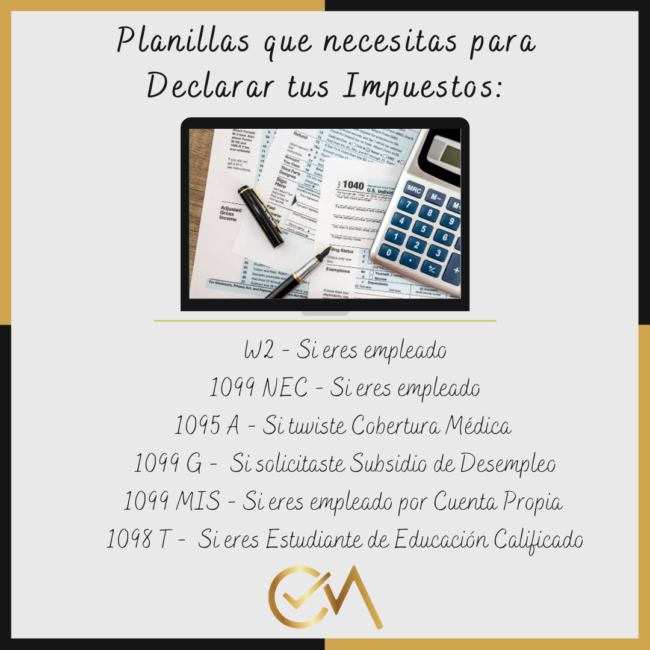 Documentos para los Impuestos